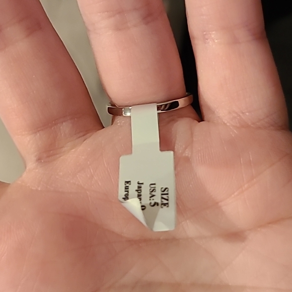 Cubic zirconia double stone stainless steel ring - Picture 2 of 8